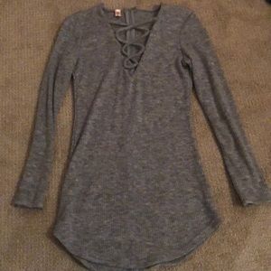 grey sweater dress